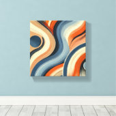 Vivid Curves Leinwanddruck (Insitu (Holzboden))