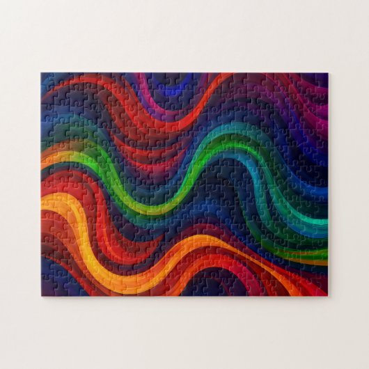 Vivid Curves Puzzle (Horizontal)