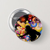 Vivid DJ Music Wall Art | Modern Gloslossy Poster Button (Vorne & Hinten)