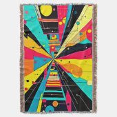 Vivid Dreams: Eine Neon Odyssey Decke (Vorderseite Vertikal)