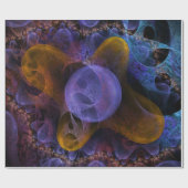 Vivid Dreams Psychedelic Digital Art Geschenkpapier (Flach)