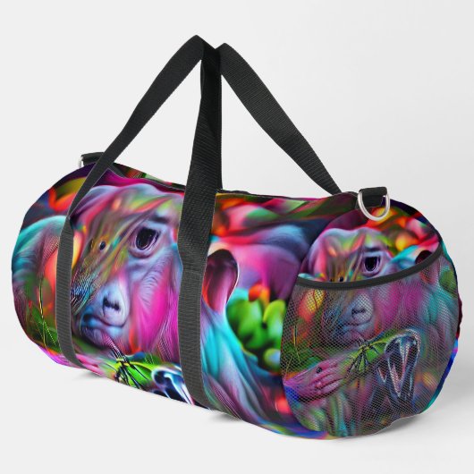 Vivid Dreamscape: Agrizoophobia Duffle Bag (Rechte Ecke)