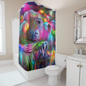 Vivid Dreamscape: Agrizoophobia Duschvorhang (Beispiel)