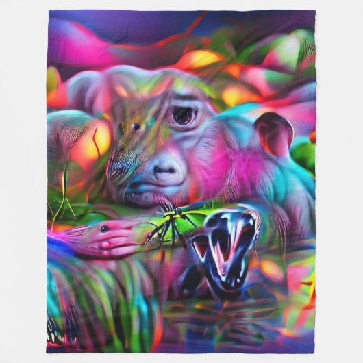 Vivid Dreamscape: Agrizoophobia Fleecedecke (Vorderseite)