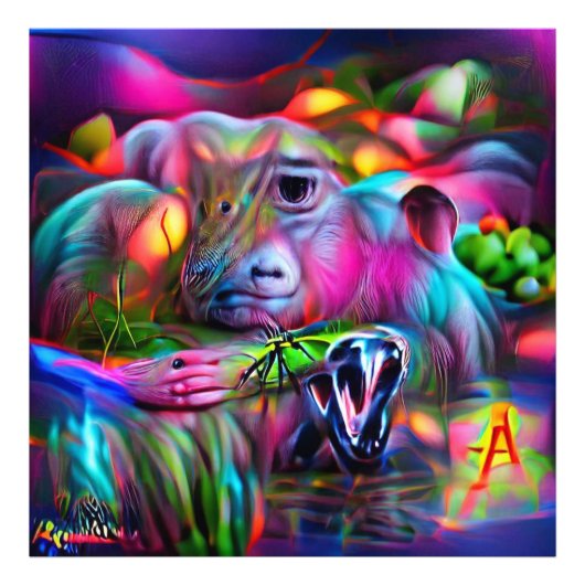 Vivid Dreamscape: Agrizoophobia Fotodruck (Vorne)