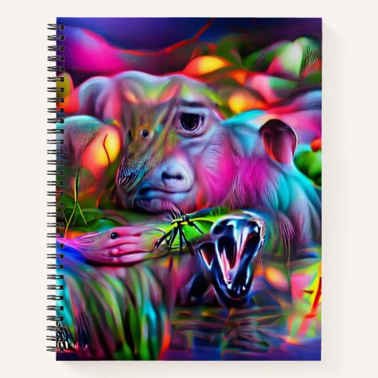 Vivid Dreamscape: Agrizoophobia Notizblock (Vorderseite)