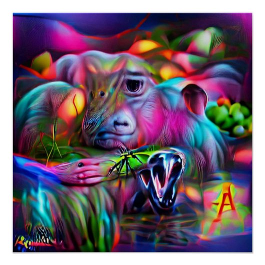 Vivid Dreamscape: Agrizoophobia Poster (Vorderseite)