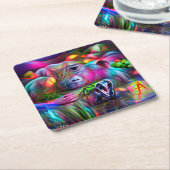 Vivid Dreamscape: Agrizoophobia Rechteckiger Pappuntersetzer (angewinkelt)