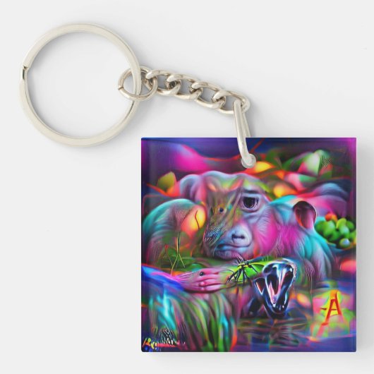 Vivid Dreamscape: Agrizoophobia Schlüsselanhänger (Vorderseite)