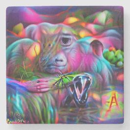 Vivid Dreamscape: Agrizoophobia Steinuntersetzer