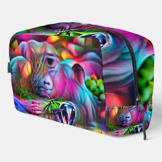 Vivid Dreamscape: Agrizoophobia Waschbeutel (Rechte Ecke)