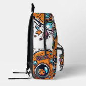 Vivid Drive: Orange Car Adventure Bedruckter Rucksack (Links)