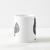 Vivid Eclectic Beautiful Rooster Kaffeetasse (Mittel)
