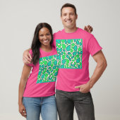 Vivid Elegance Blätter Muster T-Shirt (Unisex)