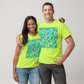 Vivid Elegance Blätter Muster T-Shirt (Unisex)