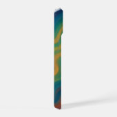 Vivid Emotion Abstract Wave Art iPhone 15 Hülle (Rechte Seite)