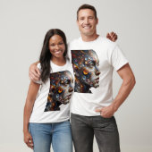 Vivid Expressions: Abstrakte menschliche Gesichtsk T-Shirt (Unisex)