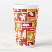 Vivid Fall Block Leaf Hochkaffeemaschine Tasse dru (Vorderseite)