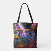 Vivid Fantasy Mushroom Planet Tasche (Rückseite)