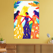 Vivid Fauvist Vision der drei Gräben Leinwanddruck (Insitu (Wohnzimmer))