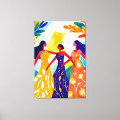 Vivid Fauvist Vision der drei Gräben Leinwanddruck (Vorderseite)