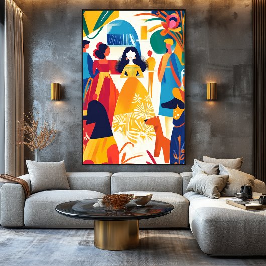 Vivid Fauvist Vision von Las Meninas Leinwanddruck