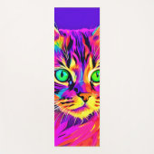 Vivid Feline Design Yogamatte (Vorderseite)