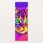 Vivid Feline Design Yogamatte (Rückseite)