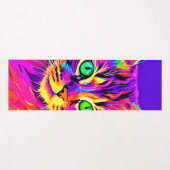 Vivid Feline Design Yogamatte (Vorderseite (Horizontal))