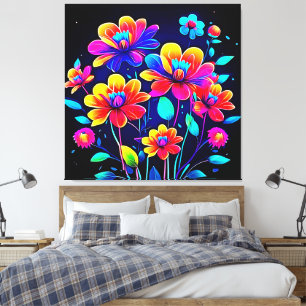 Vivid Floral Bouquet Leinwanddruck