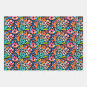 Vivid Floral Garden Bliss Geschenkpapier Set (Vorderseite 3)