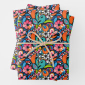 Vivid Floral Garden Bliss Geschenkpapier Set (Beispiel)