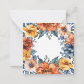 Vivid Floral Watercolor Rahmen Mitteilungskarte (Vorderseite)