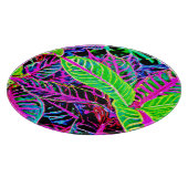 Vivid Foliage Elegance Muster Schneidebrett (Ecke)