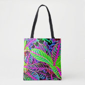 Vivid Foliage Elegance Muster Tasche (Vorderseite)