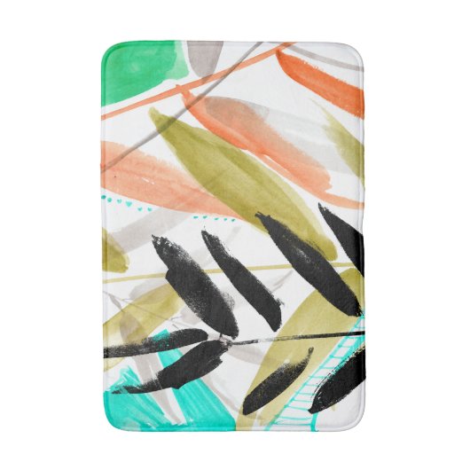 Vivid Fronds II Badematte (Vorderseite Vertikal)