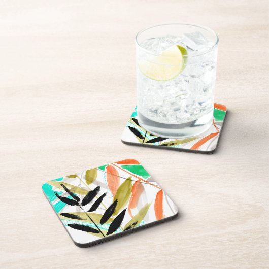 Vivid Fronds II Getränkeuntersetzer (Rechte Seite)