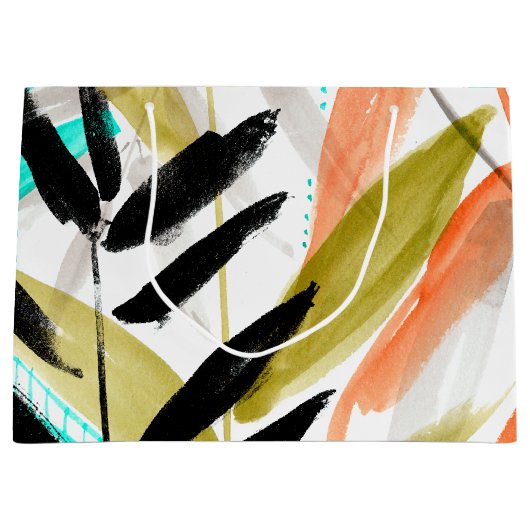 Vivid Fronds II Große Geschenktüte (Vorderseite)