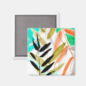 Vivid Fronds II Magnet (Vorderseite/Rückseite)