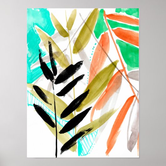 Vivid Fronds II Poster (Vorne)