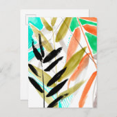 Vivid Fronds II Postkarte (Vorne/Hinten)
