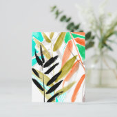 Vivid Fronds II Postkarte (Stehend Vorderseite)