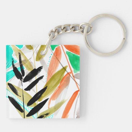 Vivid Fronds II Schlüsselanhänger (Rückseite)