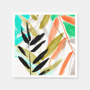 Vivid Fronds II Serviette