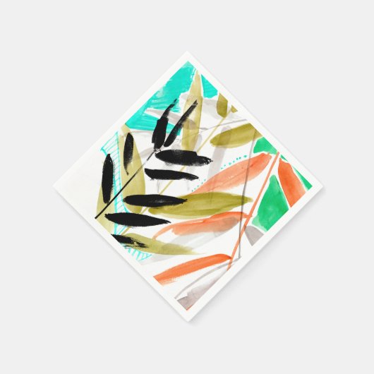 Vivid Fronds II Serviette (Ecke)