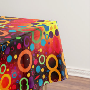 Vivid Futuristic Abstrakt Urban Trend Geometric Tischdecke