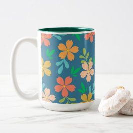 Vivid Garden Theme Zweifarbige Tasse