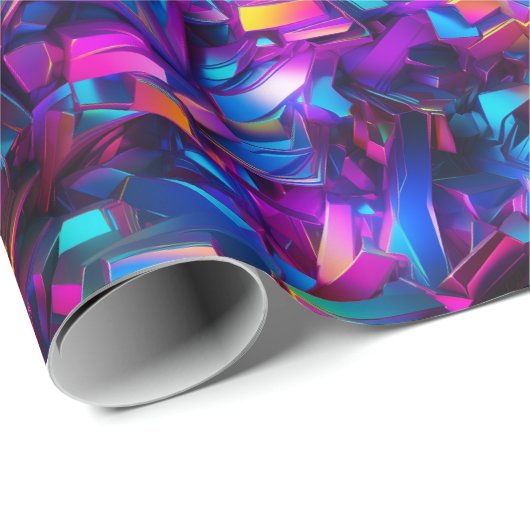 Vivid Geometric Dance Geschenkpapier (Rolleneckpunkt)