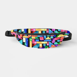 Vivid Geometric Flow Bauchtasche