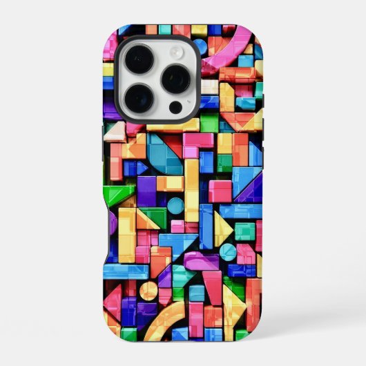 Vivid Geometric Flow iPhone Hülle (Rückseite)